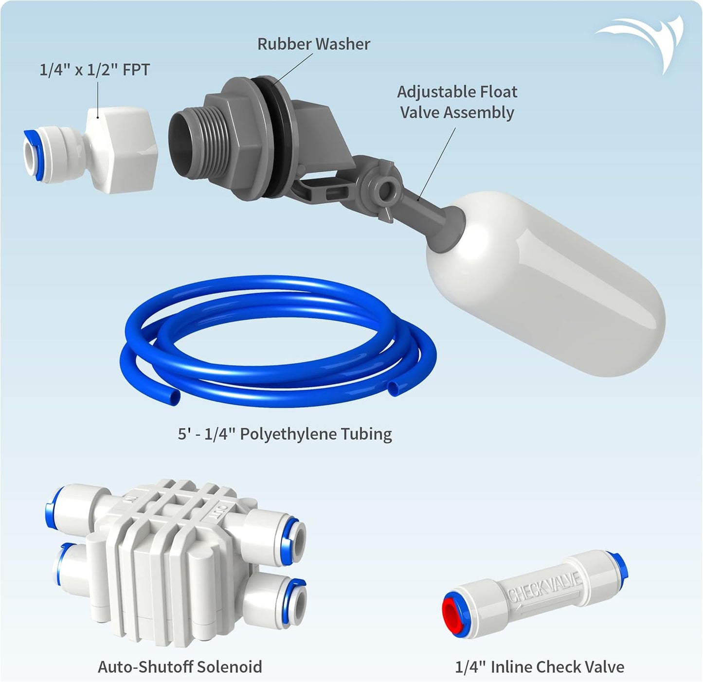 AquaticLife Float Valve Kit for RO & RO/DI Systems - Buy The Sea Aquatics