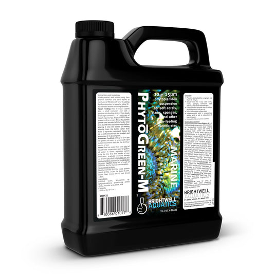 Brightwell Aquatics PhytōGreen-M Marine Phytoplankton for Reef Aquariums – Supports Corals, Sponges, Clams, Tube Worms & Filter Feeders – Amino Acids, EPA, 500 ml