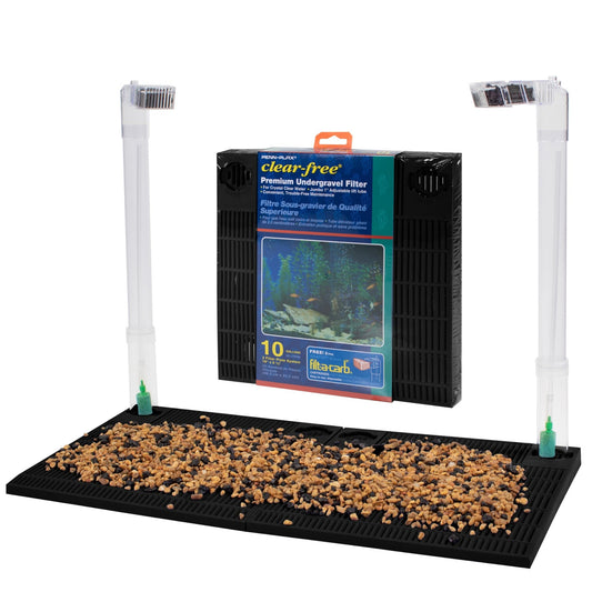 Penn - Plax Undergravel Aquarium Filter for 40 - 55 Gallon Tanks – Four 11.25” x 11.25” Plates – Under Gravel System for Clear, Clean Water – Safe for Freshwater and Saltwater Tanks (CFU55) - Buy The Sea Aquatics