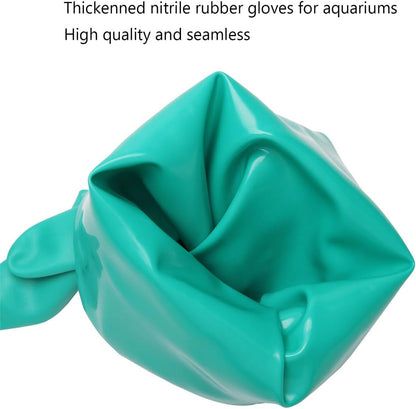 Aquarium Gloves for Fish Tank Maintenance,Shoulder Length Waterproof Long Rubber Hands Protector for Fish Aquarium Water Change Cleaner Dog Cat Bath and Kitchen,Large - Buy The Sea Aquatics