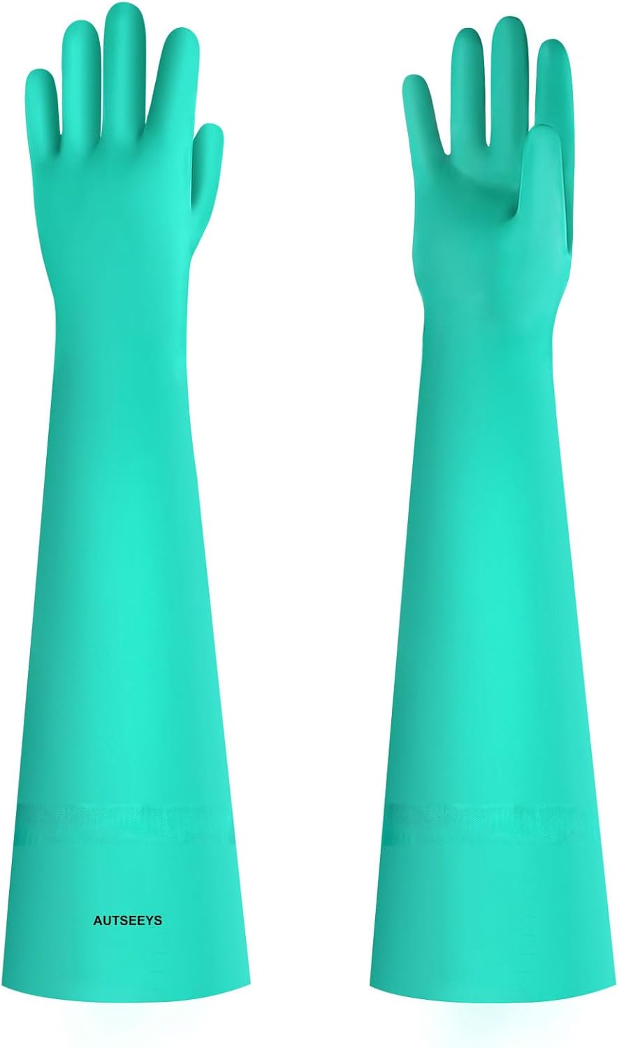 Aquarium Gloves for Fish Tank Maintenance,Shoulder Length Waterproof Long Rubber Hands Protector for Fish Aquarium Water Change Cleaner Dog Cat Bath and Kitchen,Large - Buy The Sea Aquatics