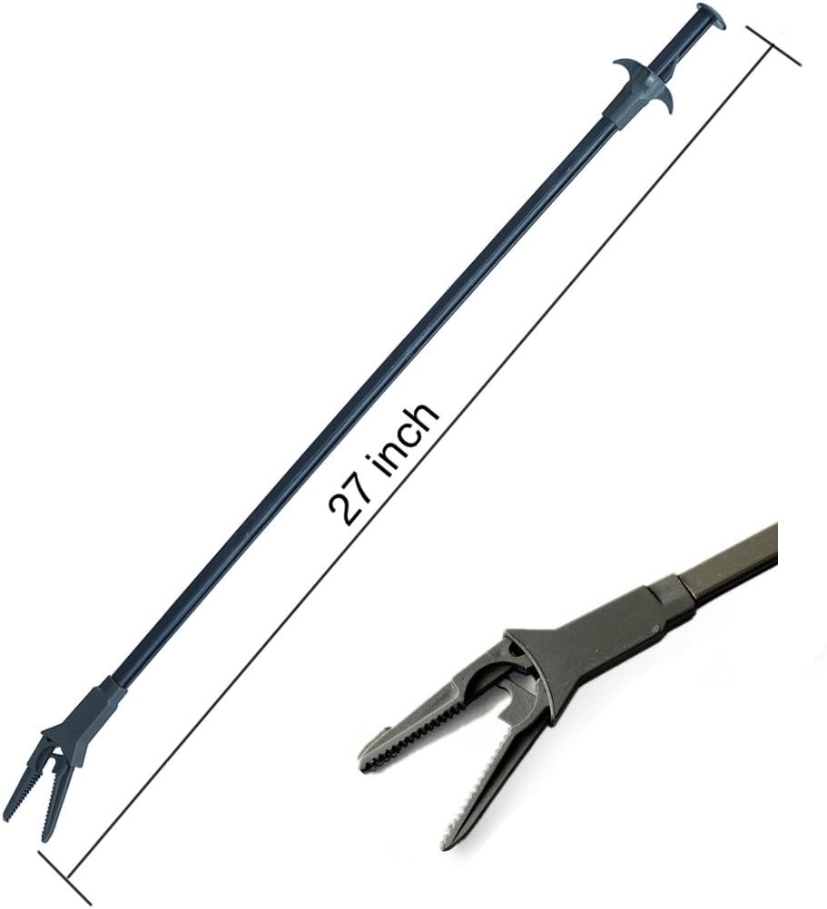 Aquarium Tongs 27 inch (70 cm), 100% Reef Safe, Multi Purpose for Fresh and Saltwater Fish Tanks, Clip Plants, Spot Feed Fish and Coral, Keep Hands Dry