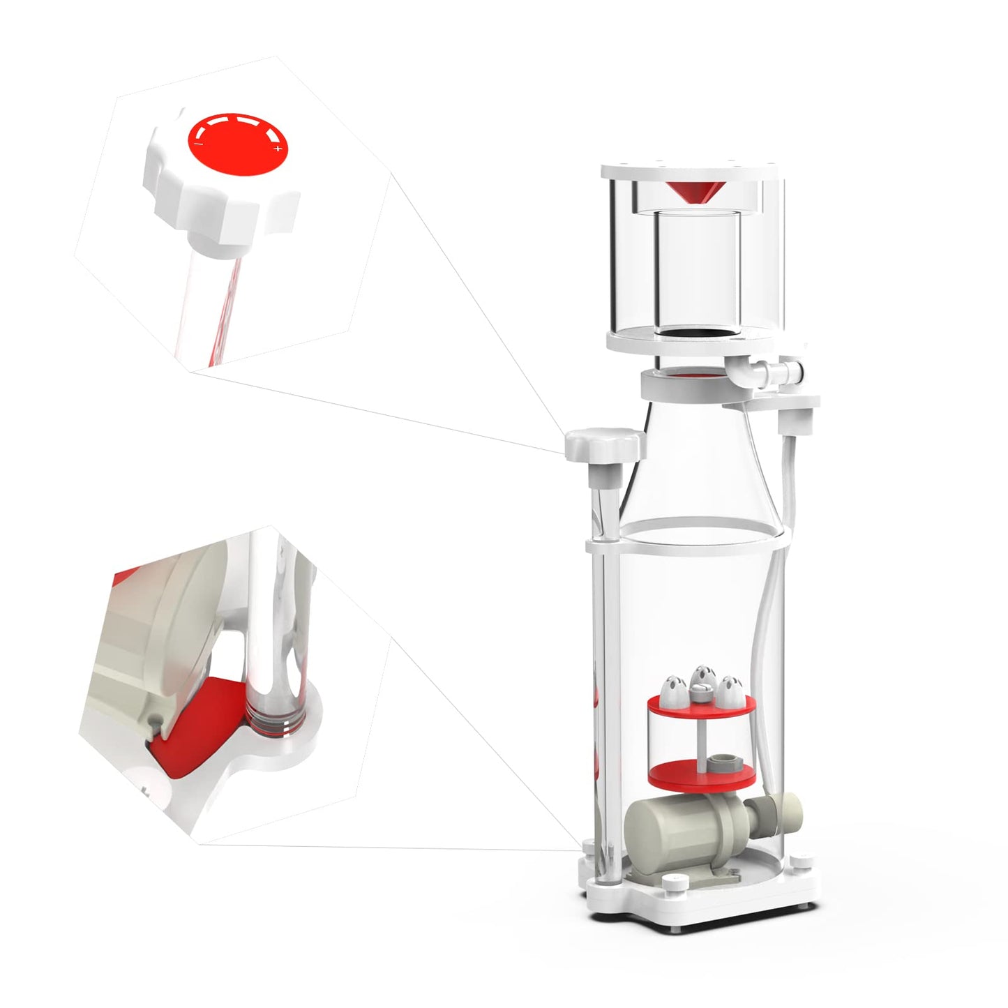 MagTool Aquarium in-Sump DC Protein Skimmer, with Controllable DC Pinwheel Pump for Up to 135-185Gal Reef Tank (N170 Plus)