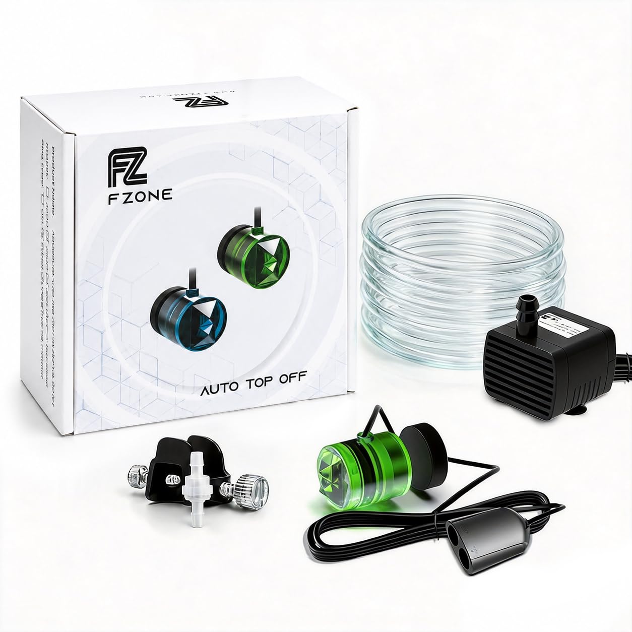 Fzone Aquarium ATO Auto Top Off Refilling System with Dual Optical Sensor for Both Reef and Fresh Tank （Blue)