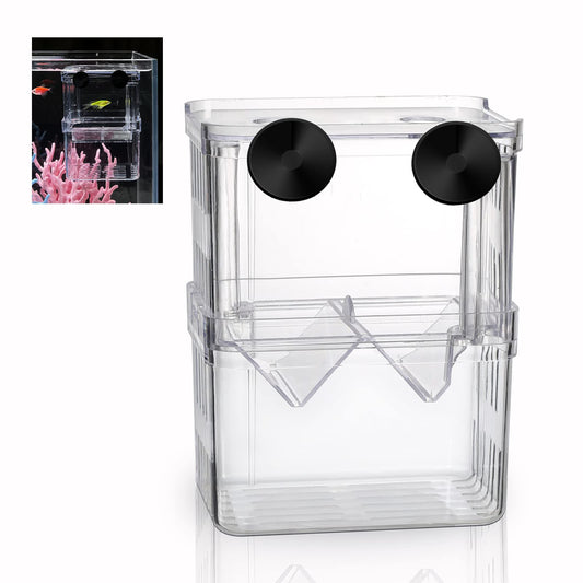 Boxtech Aquarium Fish Tank Hatchery Incubator Breeding Box, Acrylic White Breeder Isolation Divider Hatching Boxes Accessory Small Baby Fishes Shrimp Clownfish Guppy - Buy The Sea Aquatics