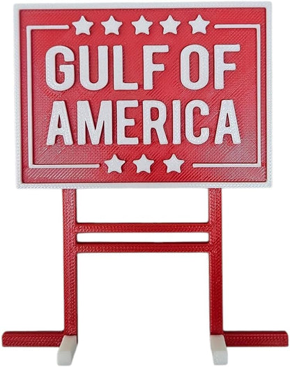 Gulf of America Aquarium Decor MAGA Make America Great Again Sign Decor for Fish Tank Betta Fish Tank Trump Sign Garden for Planter