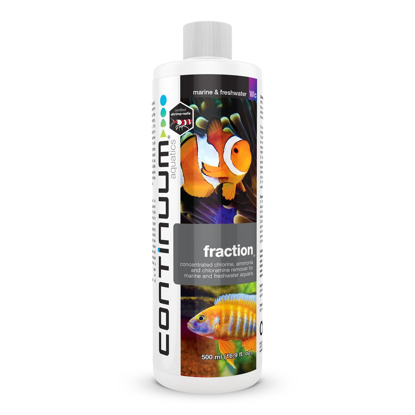 Continuum Aquatics Fraction Water Conditioner for Freshwater & Marine Aquariums – Removes Ammonia, Chlorine & Chloramines – Supports Aquarium Balance – Advanced Water Treatment, 2L