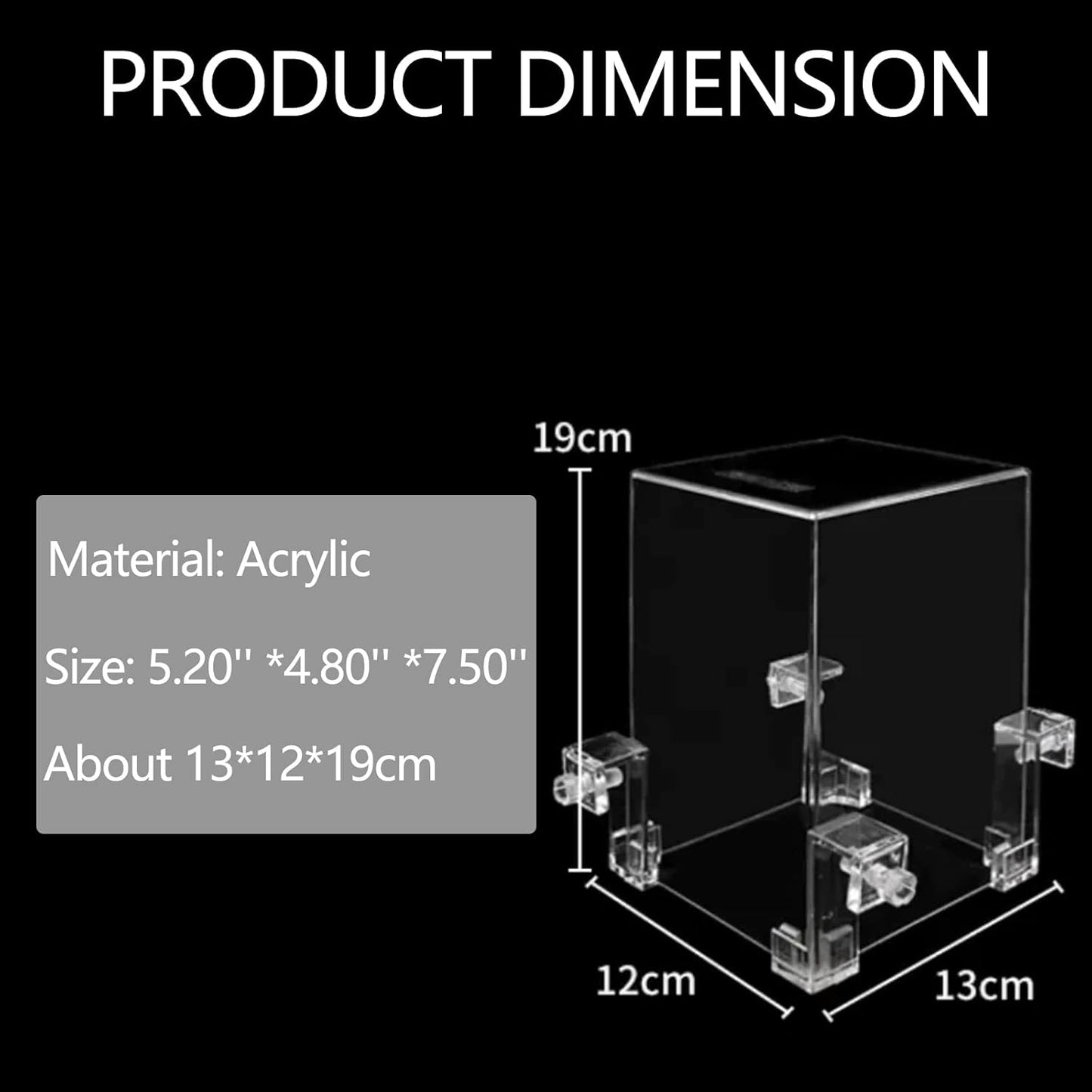 Hifybaty Negative Pressure Fish Tank - Clear Fish Elevator Water Auto-Refill Vacuum Suspended Fish Tank Water Level Maintenance, Increase Fish Activity Area, Aquarium Decoration