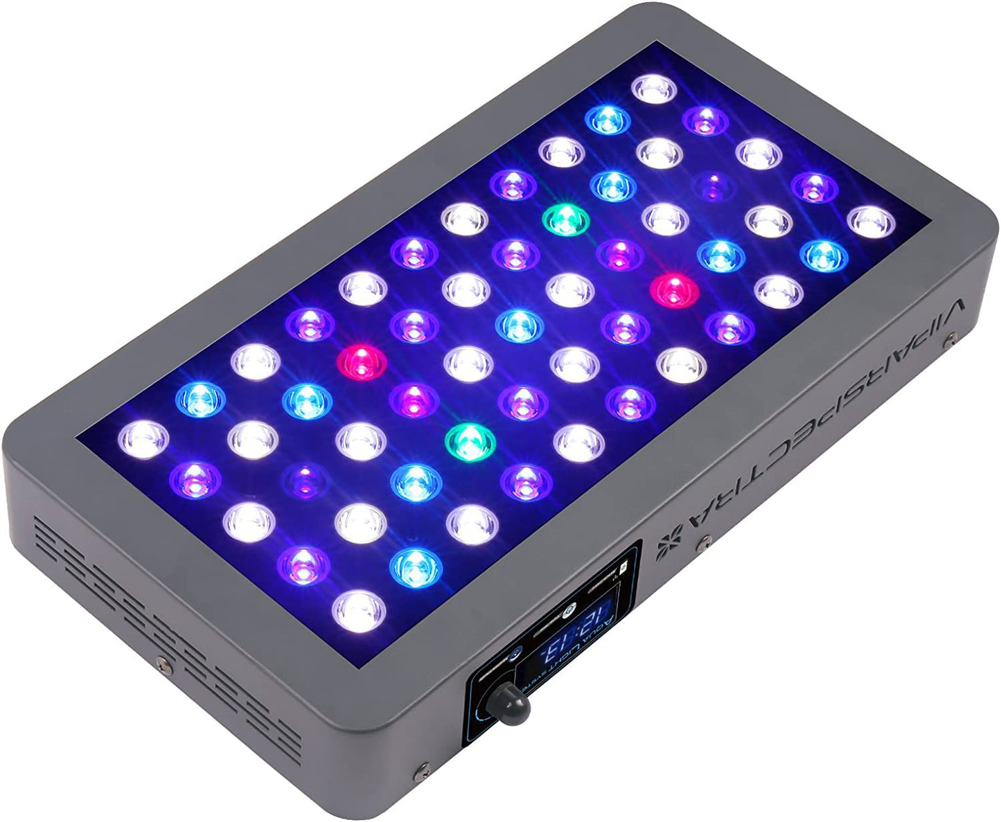 VIPARSPECTRA 165W LED Aquarium Light Dimmable Full Spectrum LED Reef Lights for Coral Saltwater Fish Tank, Remote/Timer Control, Programmable Auto On/Off, Blue/White Dual Channel Brightness 0 - 100% - Buy The Sea Aquatics