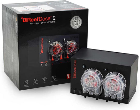Red Sea ReefDose 2 Head Wireless Dosing Pump for Supplements, Foods & Trace Elements in Saltwater Aquariums | ReefBeat App Controlled Reef Marine - Buy The Sea Aquatics