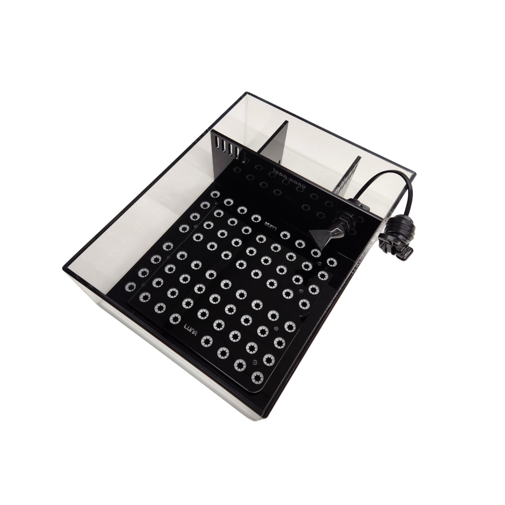 Luna Reef Nano Tank 4 Gallon Frag System for Coral 12 x 16" x 5" (Tank with Racks) - Buy The Sea Aquatics
