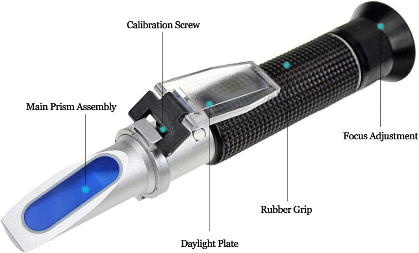 Agriculture Solutions Salinity Refractometer for Seawater and Marine Fishkeeping Aquarium 0 - 100 PPT with Automatic Temperature Compensation - Buy The Sea Aquatics