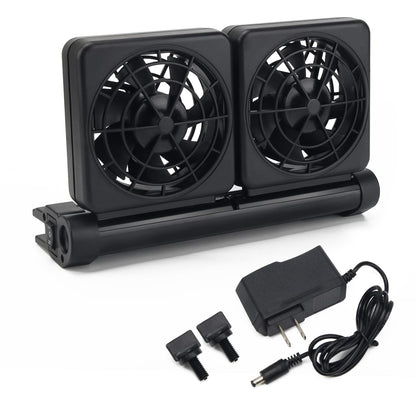 Aquarium Fan 2 3 4 Heads, Aquarium Chillers Cooling Fan Adjustable Fish Tank Cooling Fan with 2 Wind Speed Fan for Water Tank, Aquarium Tank Chiller (4 Head) - Buy The Sea Aquatics