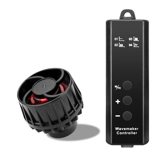 3400GPH Aquarium Wave Maker DC24V Power head with Magnetic Mounting,Wavemaker with Controller for 100 - 200 Gallon Fish Tanks - Buy The Sea Aquatics