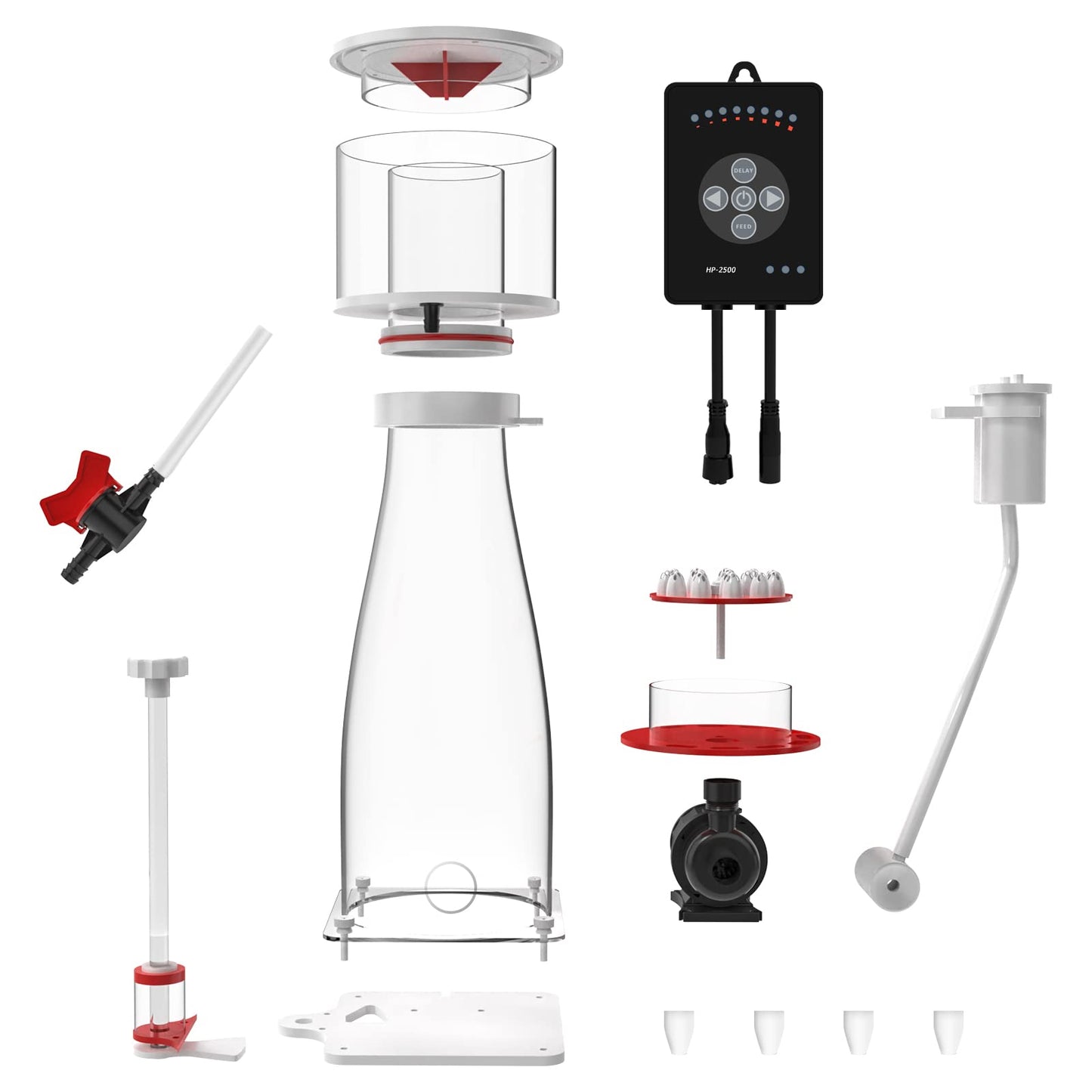 MagTool Aquarium in-Sump DC Protein Skimmer, with Controllable DC Pinwheel Pump for Up to 135-185Gal Reef Tank (N170 Plus)