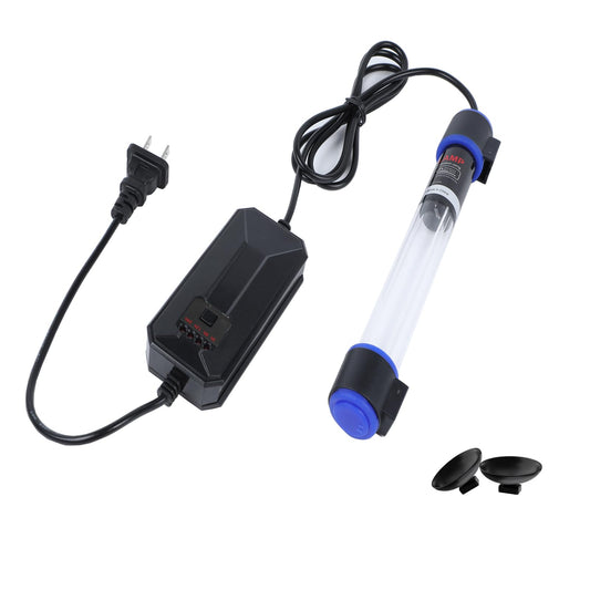 UV-C Aquarium Clean Light with Timer, Mini 3W 5W 7W 9W 11W Submersible Algae Clean Light Water Green Clean Fish Tank Water Clean Lamp for Sump Pond Filter Tank (11W Timer)