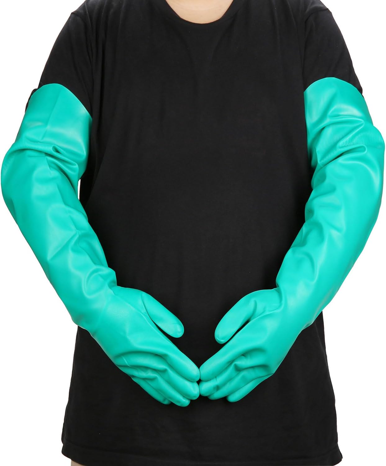 Aquarium Gloves for Fish Tank Maintenance,Shoulder Length Waterproof Long Rubber Hands Protector for Fish Aquarium Water Change Cleaner Dog Cat Bath and Kitchen,Large - Buy The Sea Aquatics