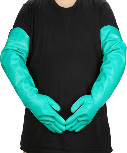 Aquarium Gloves for Fish Tank Maintenance,Shoulder Length Waterproof Long Rubber Hands Protector for Fish Aquarium Water Change Cleaner Dog Cat Bath and Kitchen,Large - Buy The Sea Aquatics