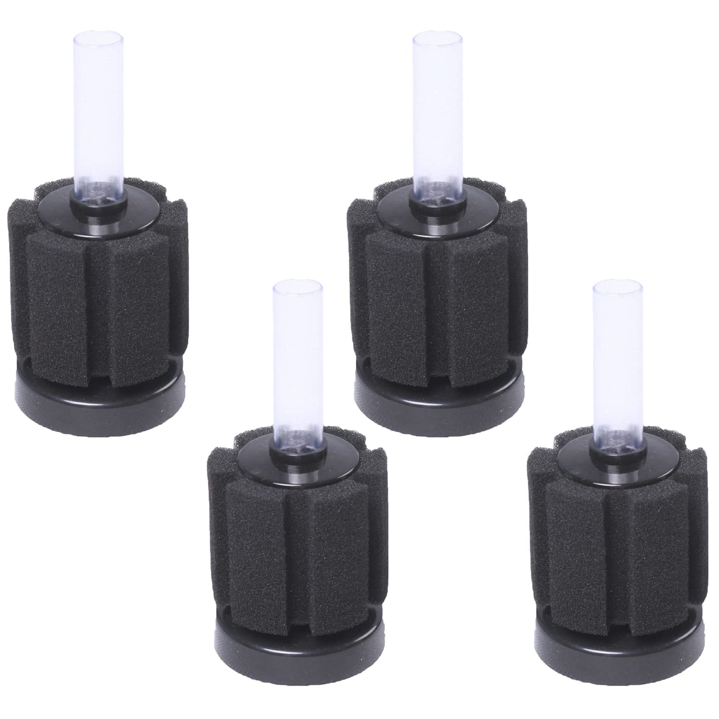 AQUANEAT Aquarium Sponge Filter Breeding Fry Betta Shrimp Nano Fish Tank 4pcs (Large up to 60Gal)