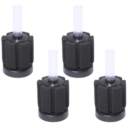 AQUANEAT Aquarium Sponge Filter Breeding Fry Betta Shrimp Nano Fish Tank 4pcs (Large up to 60Gal)