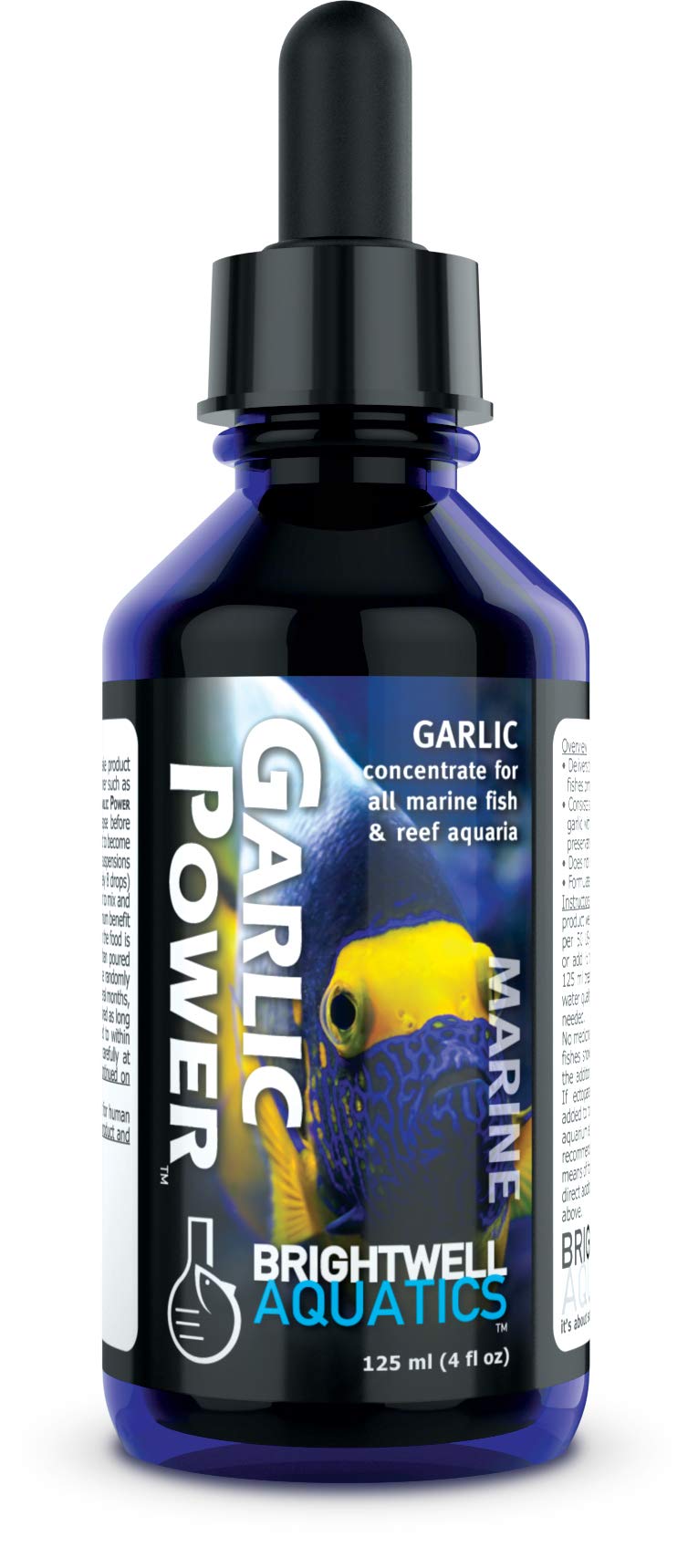 Brightwell Aquatics GarlicPower Garlic Extract for Aquarium Fish Food – Enhances Feeding Response – Boosts Nutrition – Ideal for Marine & Reef Tanks, 30 ml
