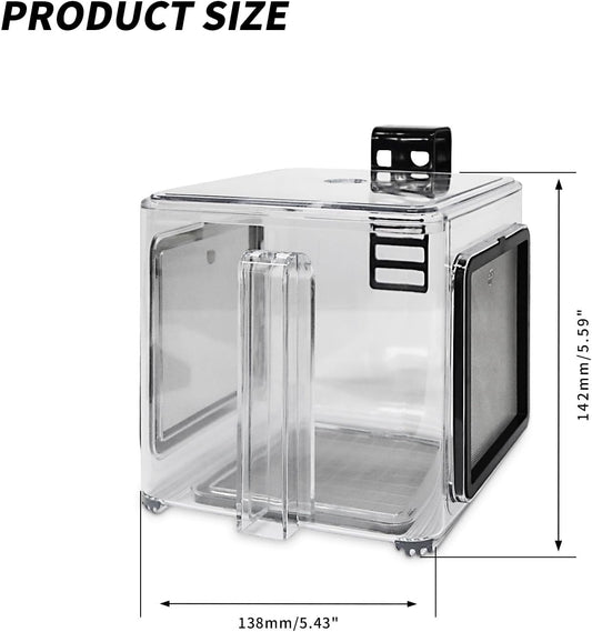 Saim Fish Breeding Box, Acrylic Aquarium Breeding Boxes, Acrylic Fish Isolation Box Hanging Aquarium Hatchery Tank for Small Baby Fishes Shrimp Clownfish Guppy Hatchery, Transparent