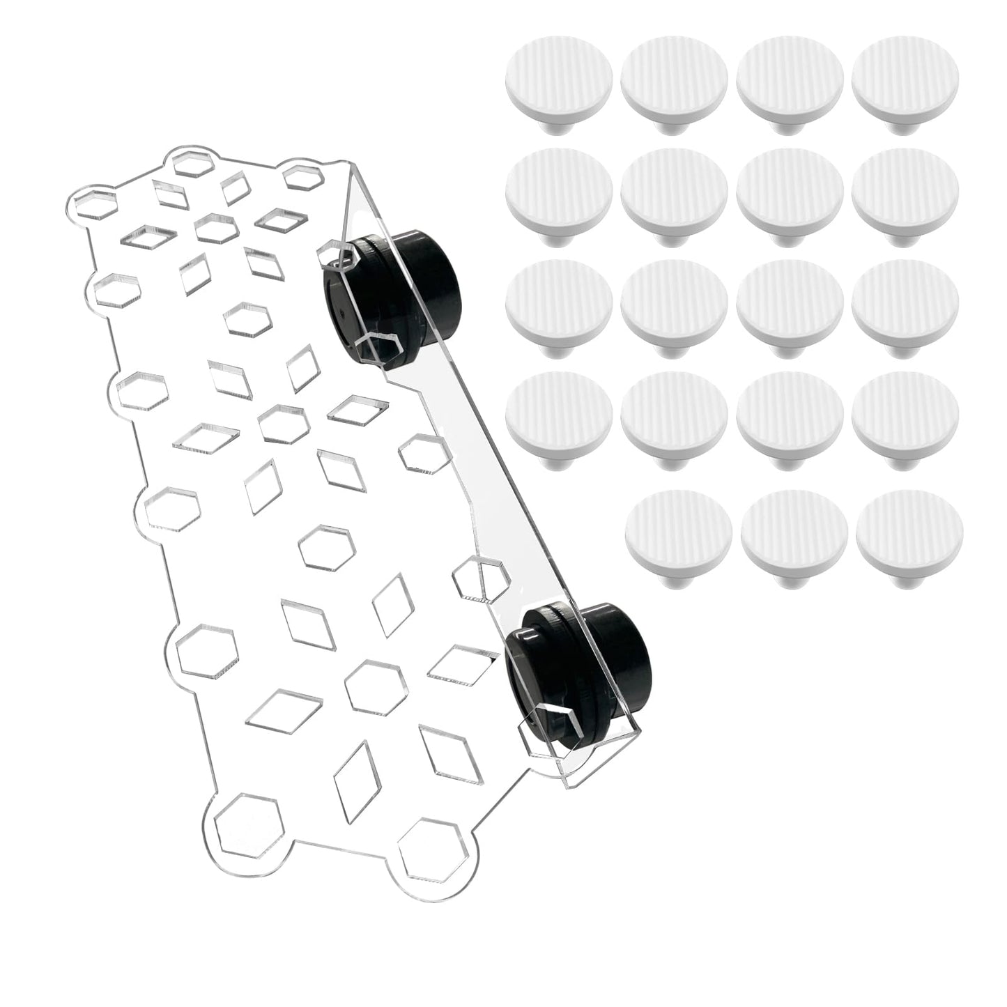Aquarium Choice Coral Plug Holder Coral frag Rack Magnetic Holder Reef Magnets Holder for frag Rack (Coral Holder with 19 frag Plug) - Buy The Sea Aquatics