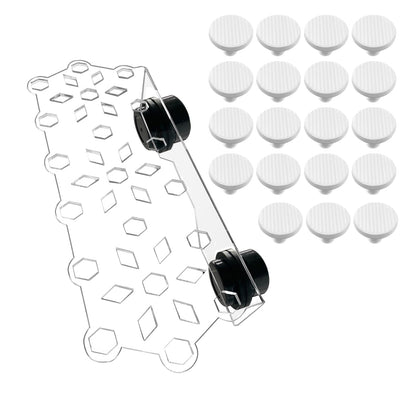 Aquarium Choice Coral Plug Holder Coral frag Rack Magnetic Holder Reef Magnets Holder for frag Rack (Coral Holder with 19 frag Plug) - Buy The Sea Aquatics