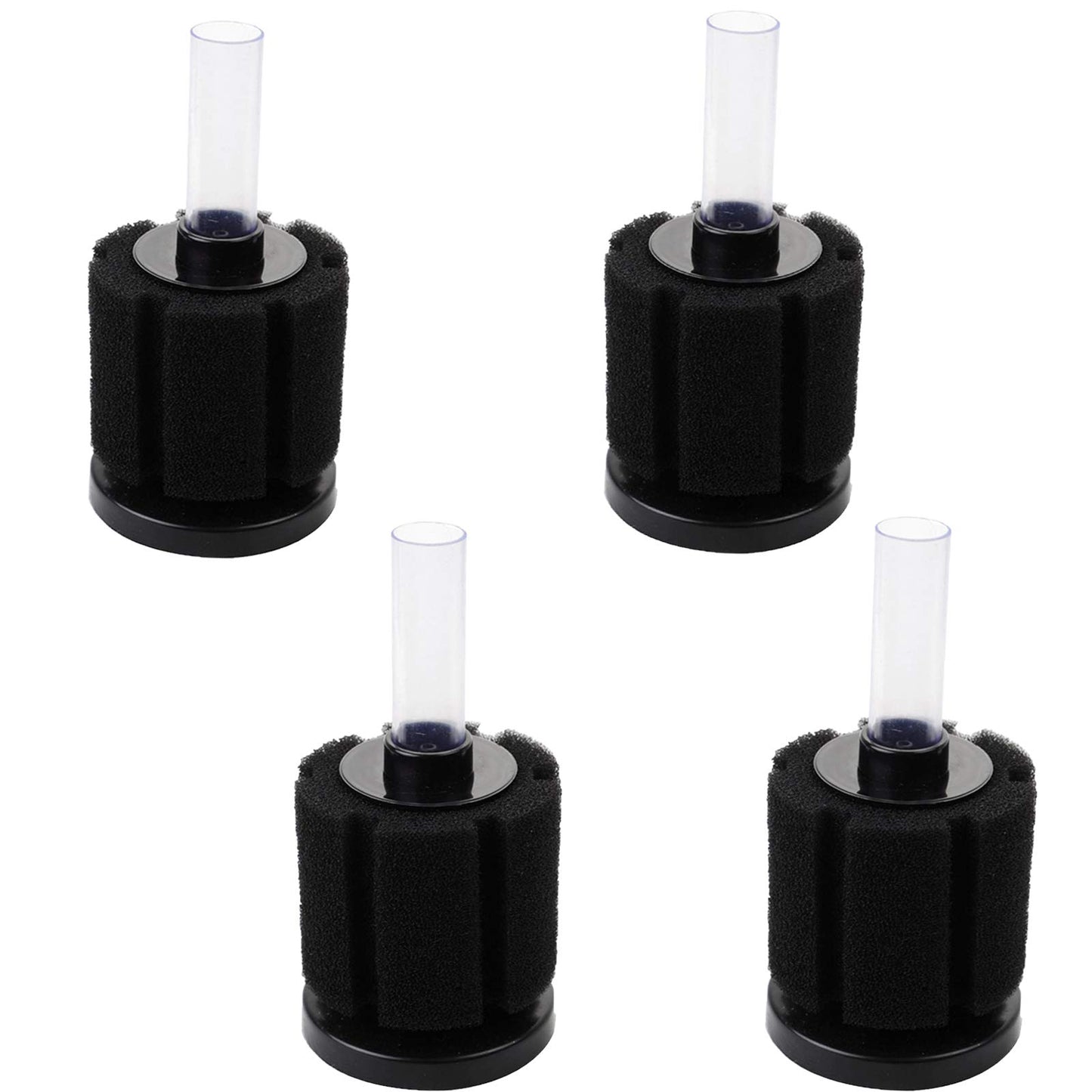 AQUANEAT Aquarium Sponge Filter Breeding Fry Betta Shrimp Nano Fish Tank 4pcs (Large up to 60Gal)