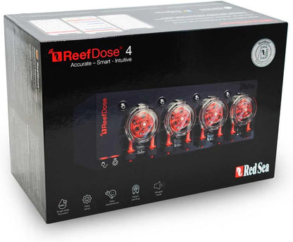 Red Sea ReefDose 4 Head Wireless Dosing Pump for Supplements, Foods & Trace Elements in Saltwater Aquariums | ReefBeat App Controlled Reef Marine - Buy The Sea Aquatics