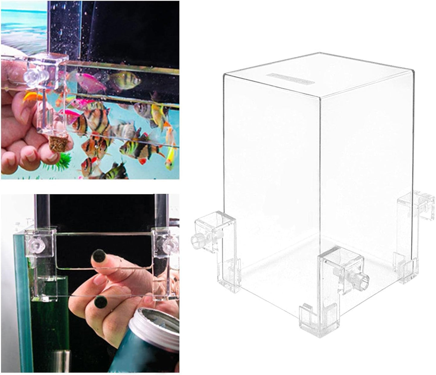 Hifybaty Negative Pressure Fish Tank - Clear Fish Elevator Water Auto-Refill Vacuum Suspended Fish Tank Water Level Maintenance, Increase Fish Activity Area, Aquarium Decoration