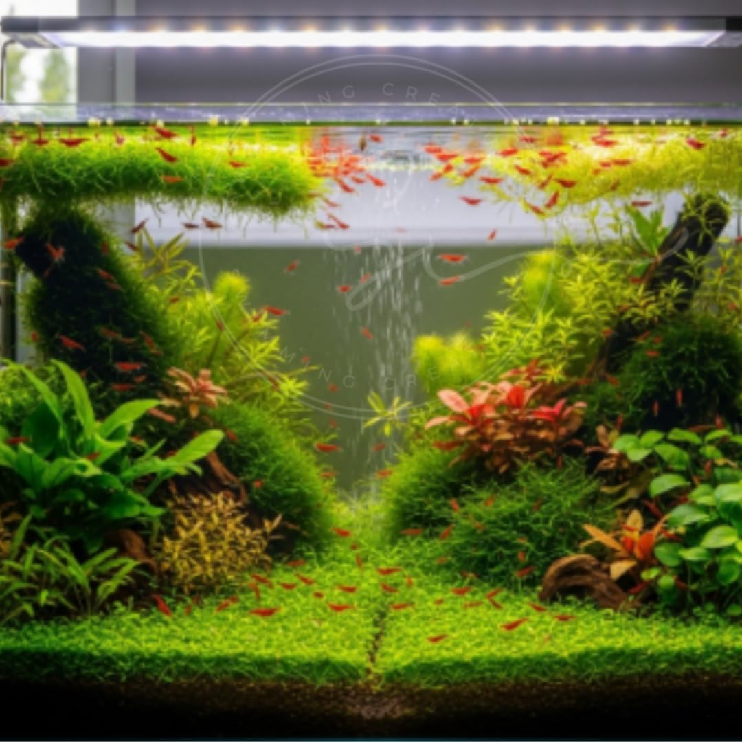 Swimming Creatures™ Freshwater Aquarium Shrimp - A Perfect Combo to Brighten Your Aquarium! (20 Mixed + 4 Assassin Snail)