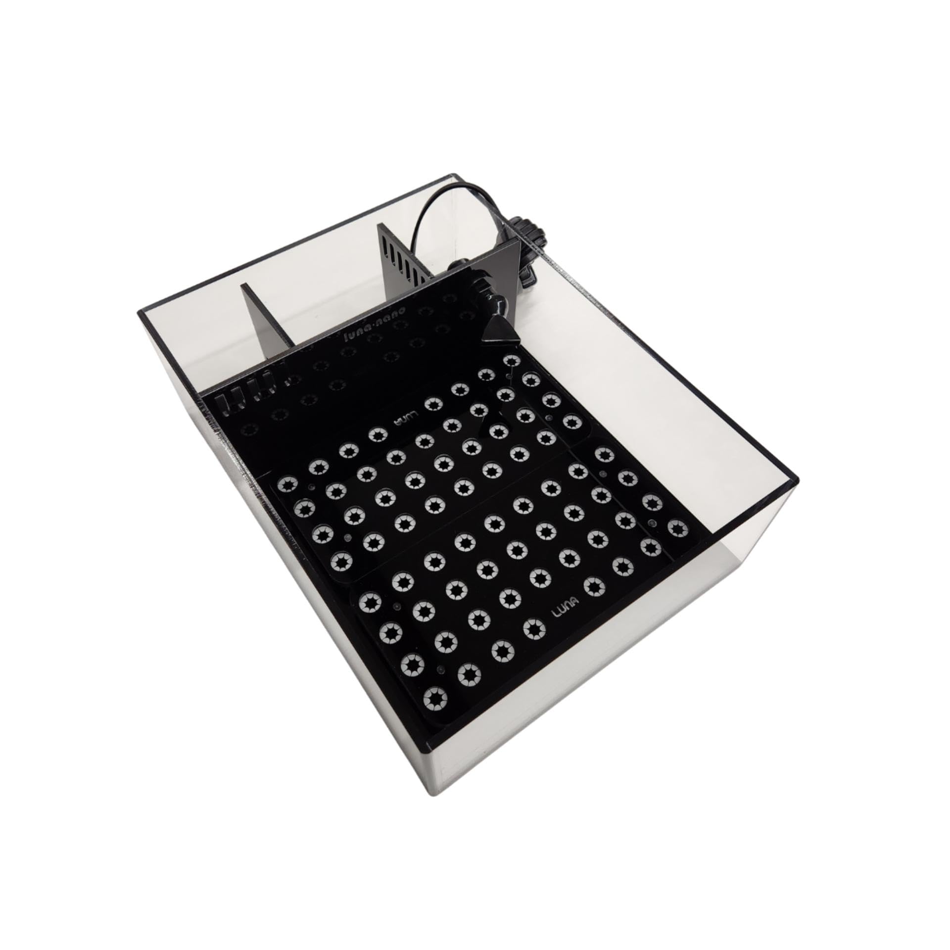 Luna Reef Nano Tank 4 Gallon Frag System for Coral 12 x 16" x 5" (Tank with Racks) - Buy The Sea Aquatics