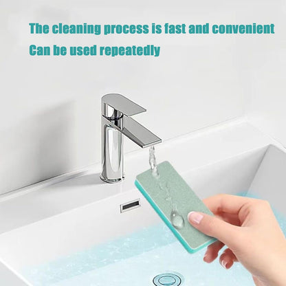 3 Packs Aquarium Limescale Remover, Dual-Action Fish Tank Glass Scraper & Sponge, Handheld Non-Scratch Cleaning Pad for Small Glass Aquarium Maintenance