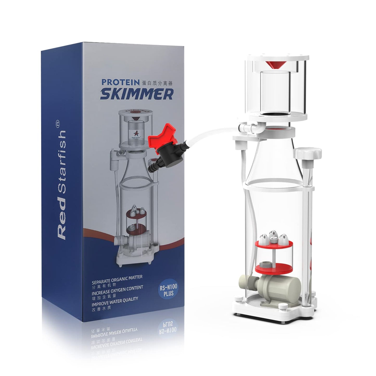 MagTool Aquarium in-Sump DC Protein Skimmer, with Controllable DC Pinwheel Pump for Up to 135-185Gal Reef Tank (N170 Plus)
