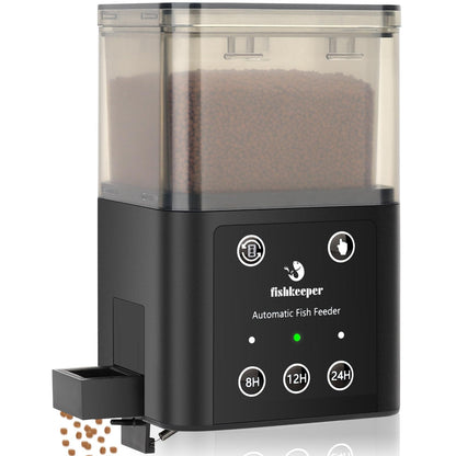 fishkeeper Automatic Fish Feeder for Aquarium - 520ML Large Capacity Adjustable Fish Feeder Automatic Dispenser with Timer for Vacation, Weekend or Daily Use, Three Fixed Methods - Buy The Sea Aquatics