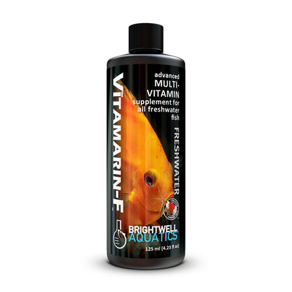 Brightwell Aquatics Vitamarin-F – Complete Vitamin Supplement for Freshwater Fish & Invertebrates – Supports Health, Color & Spawning – No Refrigeration, 250 ml