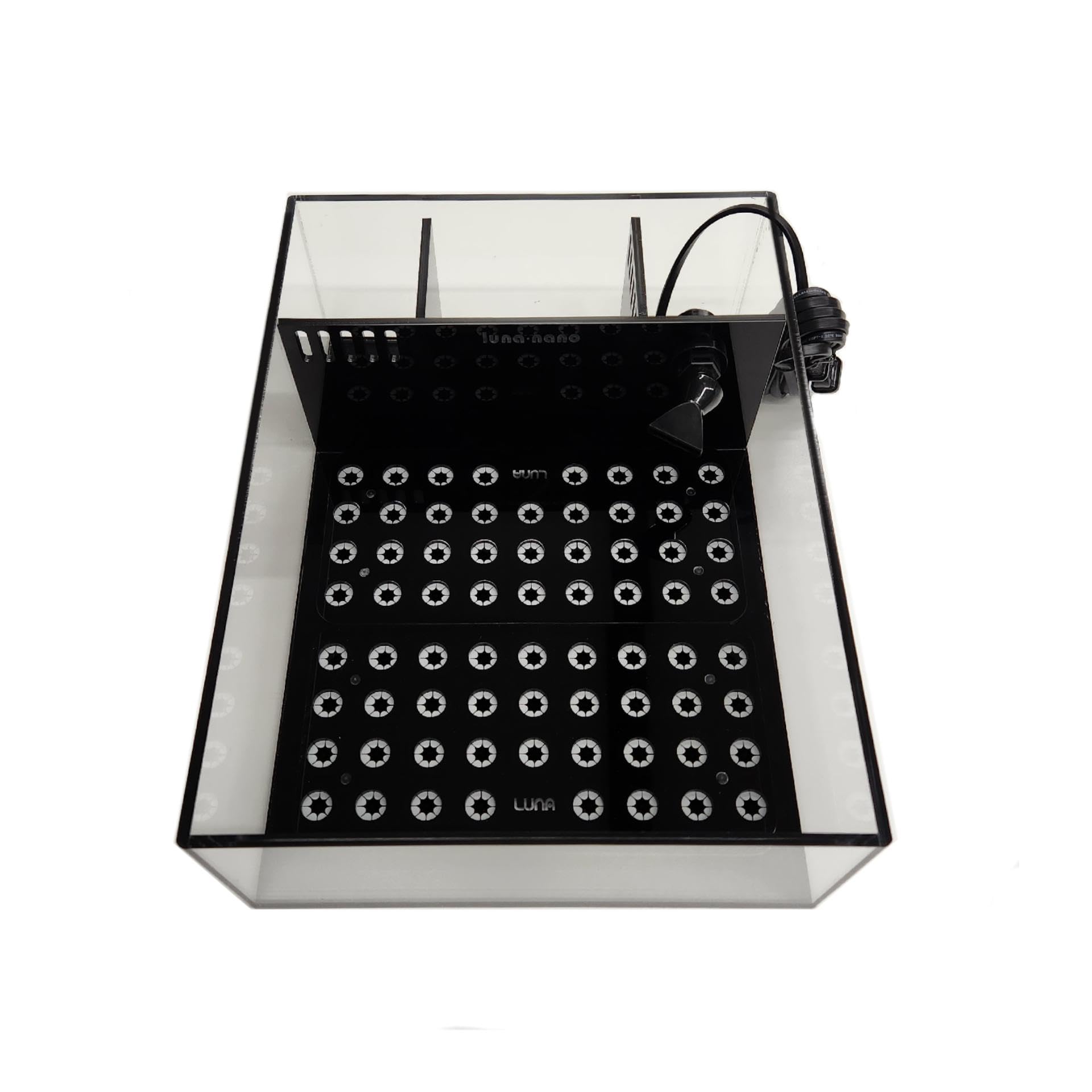Luna Reef Nano Tank 4 Gallon Frag System for Coral 12 x 16" x 5" (Tank with Racks) - Buy The Sea Aquatics