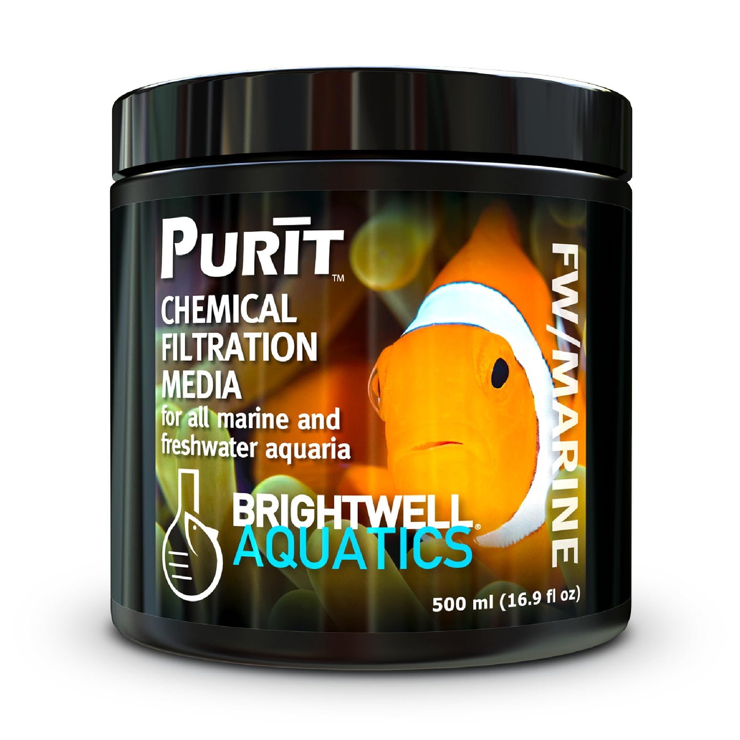 Brightwell Aquatics - Purit Next-Generation Chemical Filtration Media - for use in All Marine and Freshwater Aquaria - Aquarium Water Treatments, 8.45 fl oz