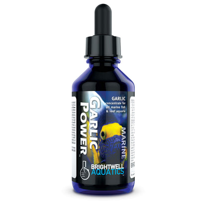 Brightwell Aquatics GarlicPower Garlic Extract for Aquarium Fish Food – Enhances Feeding Response – Boosts Nutrition – Ideal for Marine & Reef Tanks, 30 ml