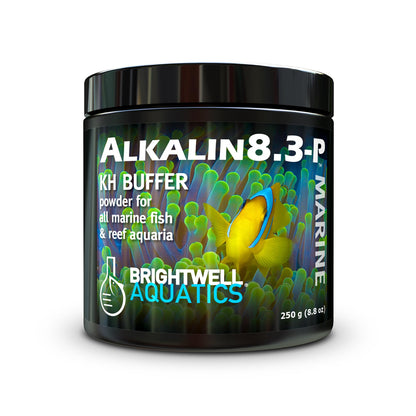 Brightwell Aquatics Alkalin8.3-P Powdered Alkalinity Buffer for Reef Aquariums – Regulates pH to 8.3, Promotes Aragonite Growth, Free of Phosphate & Additives, 1000g