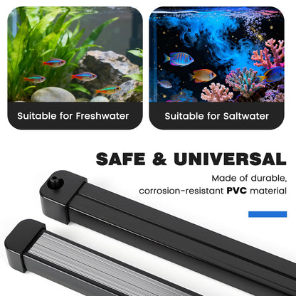 hygger Weighted Nano Mist Bubble Wall Bar, 31.5" Self - Sinking ABS Air Stone Strip with Gentle Oxygen Diffuser for Freshwater & Marine Aquarium, Hydroponics - Buy The Sea Aquatics