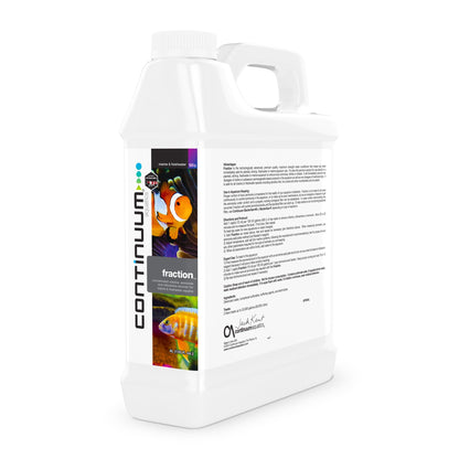 Continuum Aquatics Fraction Water Conditioner for Freshwater & Marine Aquariums – Removes Ammonia, Chlorine & Chloramines – Supports Aquarium Balance – Advanced Water Treatment, 2L