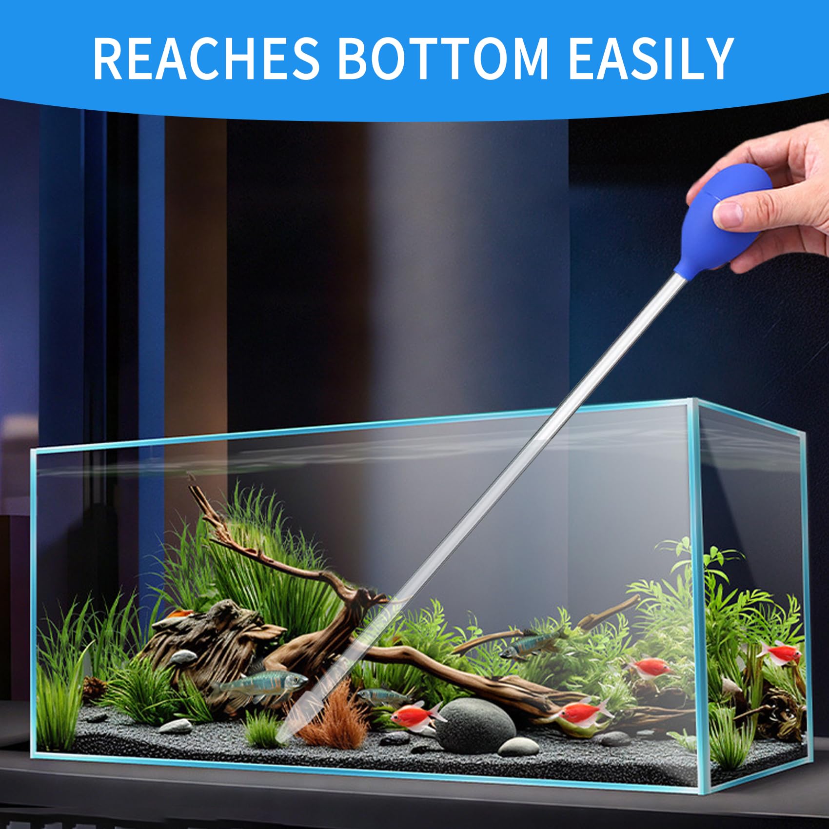 2 Pcs 18.5 in Long Pipette for Fish Tank Coral Food Feeder Long Syringe Aquarium Coral Feeding Tube for Marine Fish Reef Aquatic Plant Spider Snake Lizard - Buy The Sea Aquatics