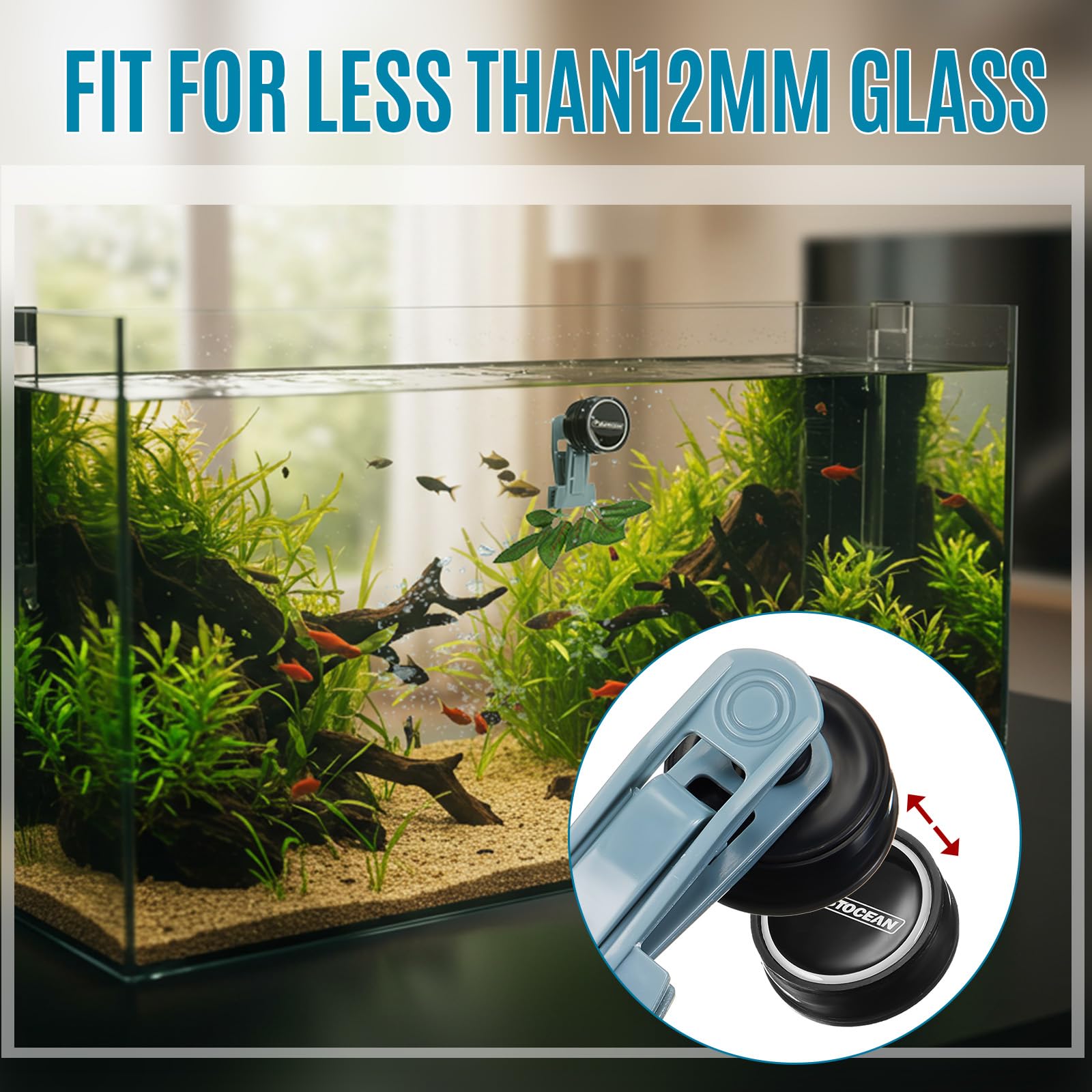 Blulu 1 Pcs Magnetic Seaweed Feeding Clips Saltwater Aquarium Tank Accessories Algae Magnet Seaweed Feeder for Fish and Aquatic Pets, Automatic Fish Feeder - Buy The Sea Aquatics