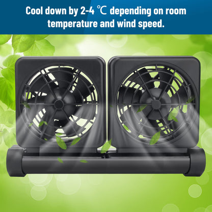 Aquarium Fan 2 3 4 Heads, Aquarium Chillers Cooling Fan Adjustable Fish Tank Cooling Fan with 2 Wind Speed Fan for Water Tank, Aquarium Tank Chiller (4 Head) - Buy The Sea Aquatics