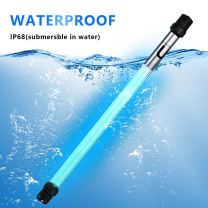 18W Aquarium UV Light for 100-1000 Gallon, UV Pond Water Clarifier for Koi Pond, Swimming Pool, Spa, Large Fish Tank, Cold Plunge UV Light for Pond Algae Control
