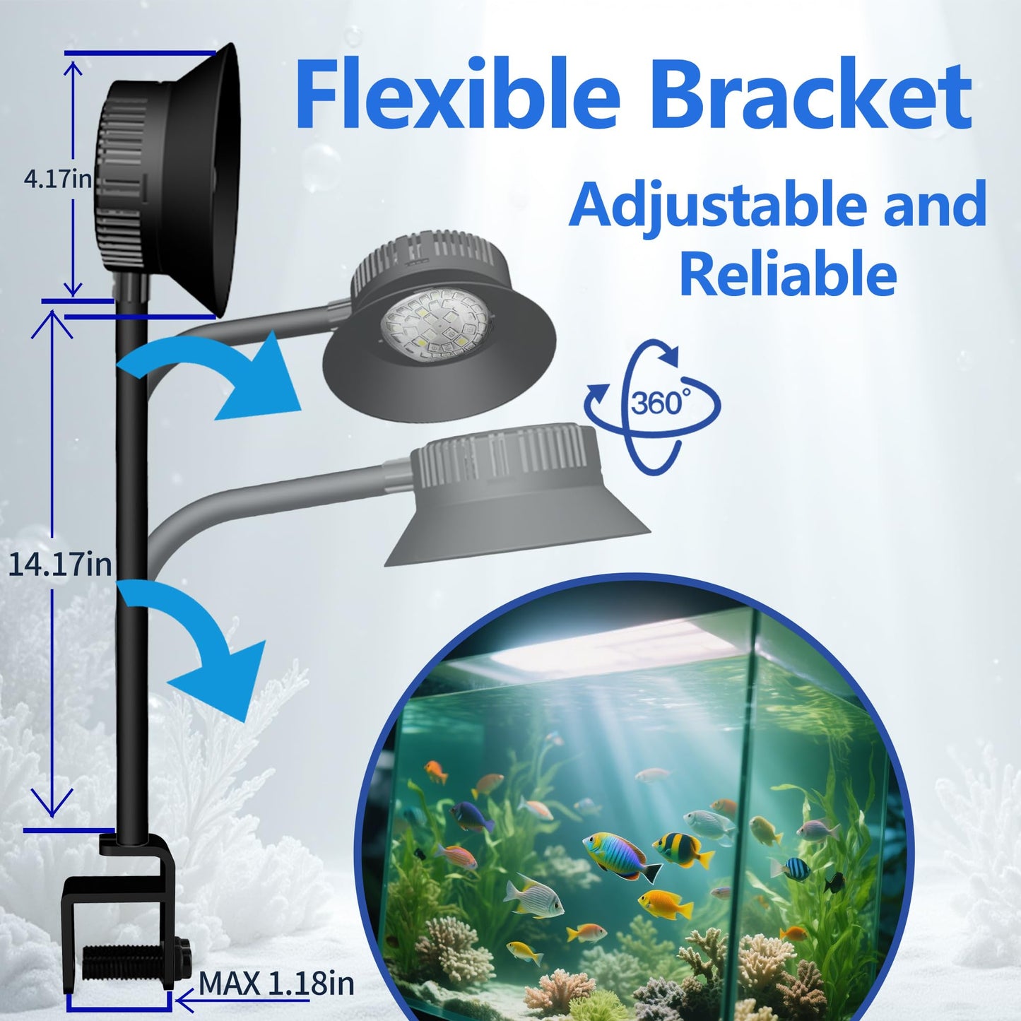 Aquarium Light- 140W Reef Light Wide Coverage Sunrise Sunset Moonlight Saltwater Lights for Coral with Master Slave Group Control & Timer & Screen