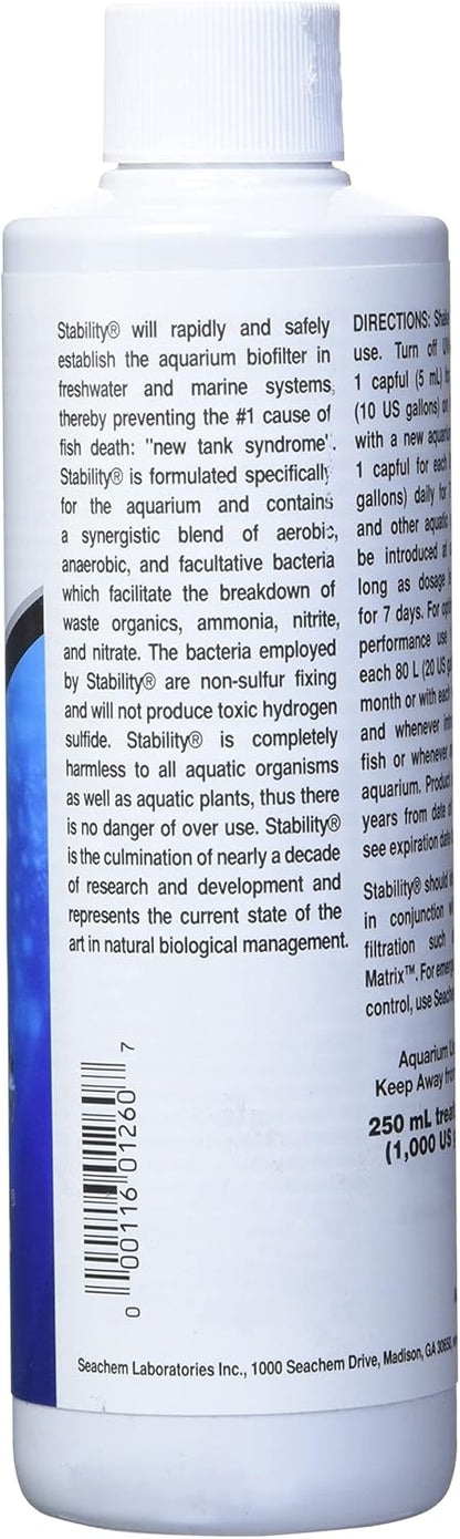 Seachem Stability - For Freshwater and Marine Aquariums 250ml
