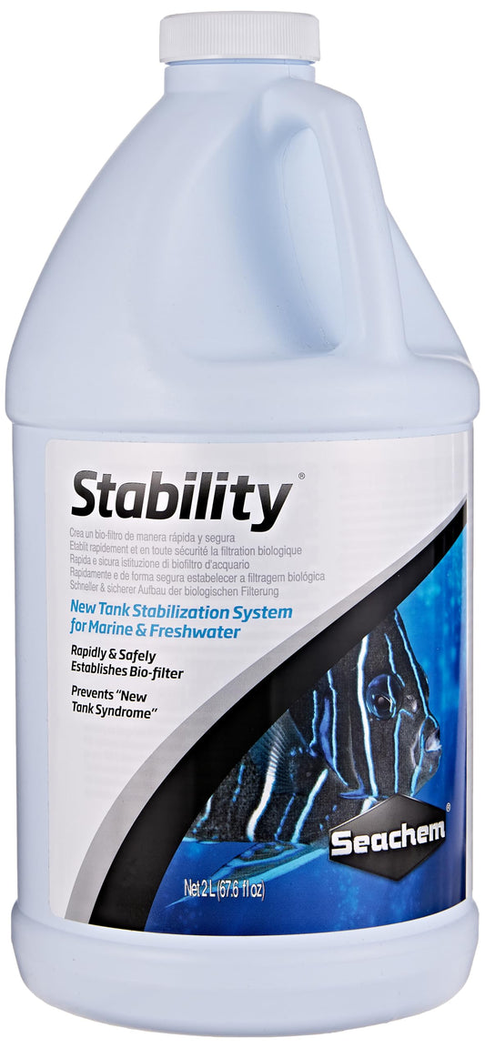 Seachem Stability Fish Tank Stabilizer - For Freshwater and Marine Aquariums, 16.9 Fl Oz (Pack of 1)